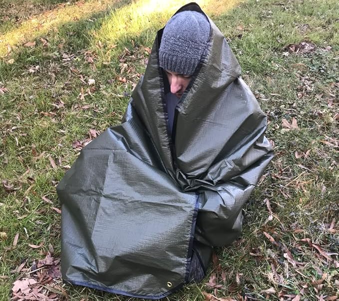 5col Survival Supply Casualty Blanket, MIL-B-36964 Type 1, Olive Drab - Image 4