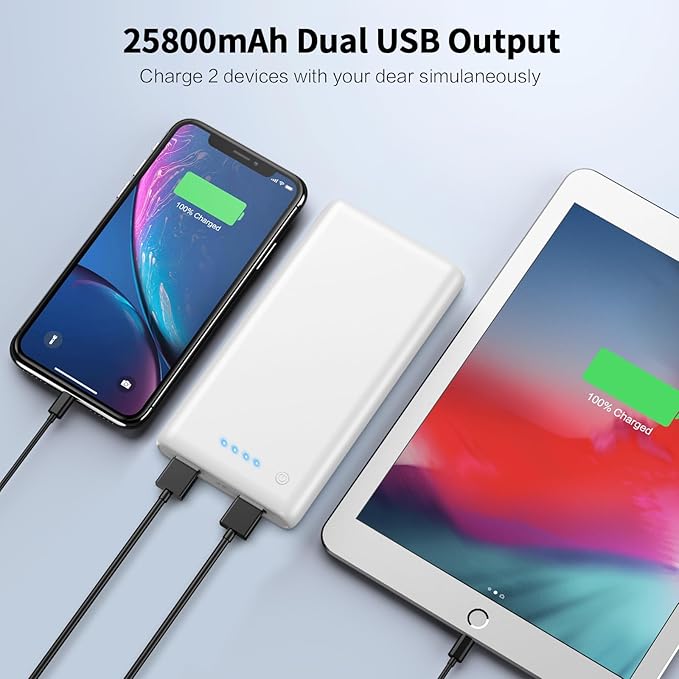 Portable Charger Power Bank 25, 5V/3A USB C in&Out Fast Phone Charging - Image 3