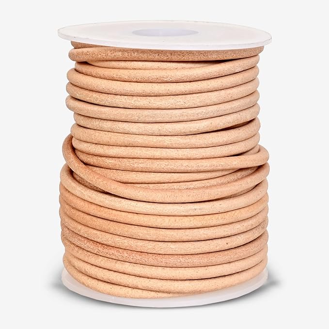 GENIQUE Real/Genuine Round Leather String Cord - Image 2