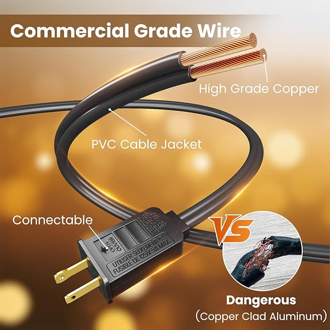 RTTY 300 FT Outdoor String Lights, Patio Light - Image 3