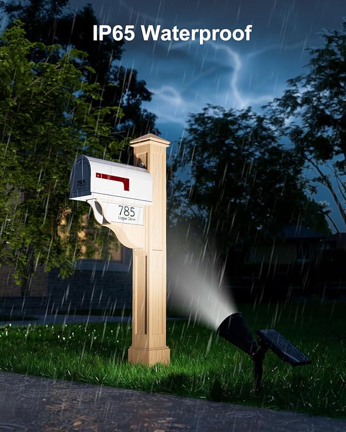 4 Pack Solar Spotlights Outdoor Waterproof - Image 8
