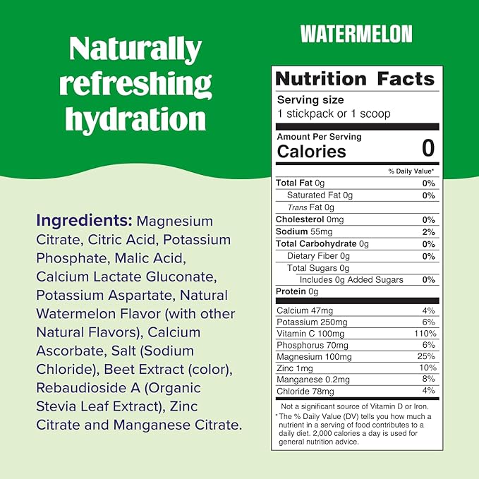 Ultima Replenisher Daily Electrolyte Powder Drink Mix – Sugar Free – Watermelon - Image 3