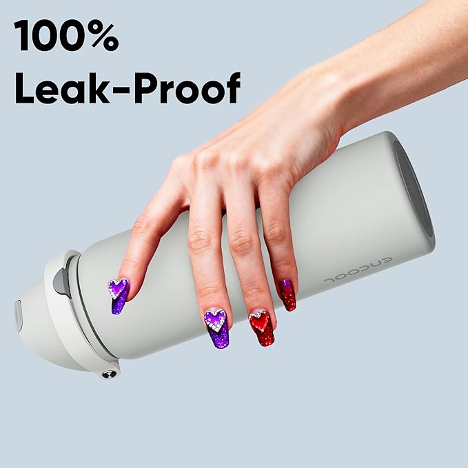 Insulated Water Bottle with Straw - Image 6