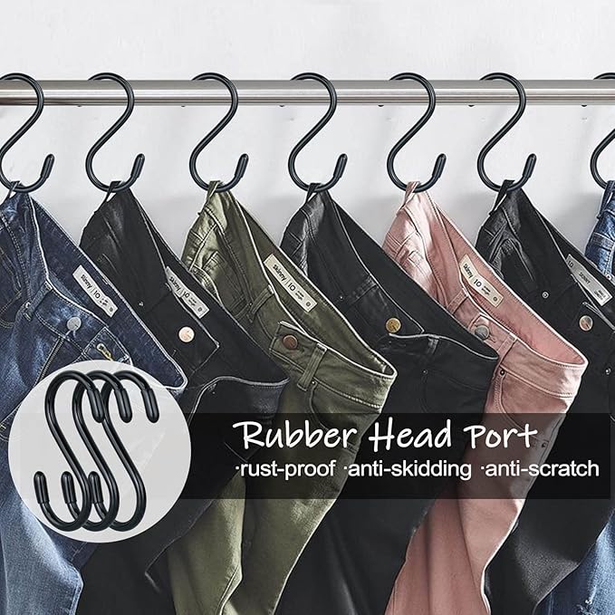 DINGEE 30 Pack Vinyl Coated Heavy Duty S Hooks - Image 3