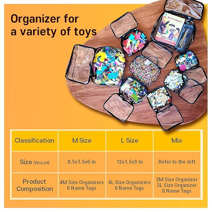 holay 4 Packs PVC Toy Storage Organizer - Image 7