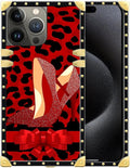 Compatible with iPhone 16 Pro Max Case, Elegant High Heels Luxury Golden by Unknown