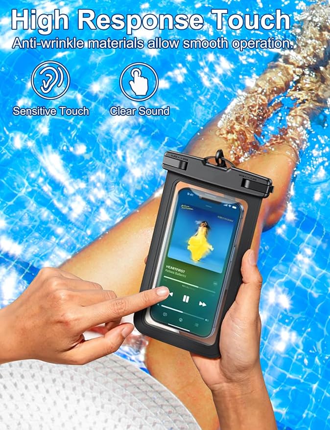6 Pack Multicolor Universal Waterproof Phone Pouch, Phone Waterproof Case Dry - Image 8