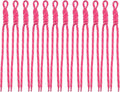 Paracord Keychain Paracord Bag Charm 12pcs Braided Nylon Rope Keychain Cord by Cmidy