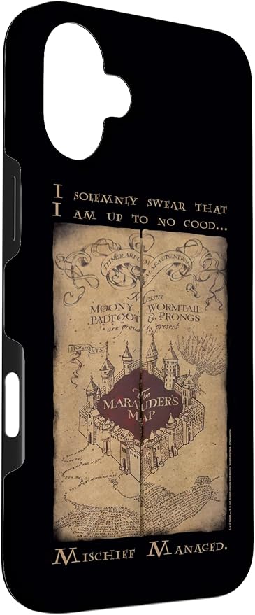iPhone 16 Plus Harry Potter Marauder's Map Words Case - Image 3