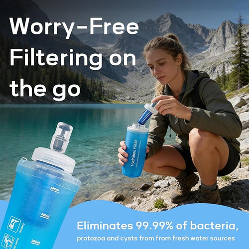700ml Soft Flask Water Bottle, Collapsible Water Bottle - Image 2