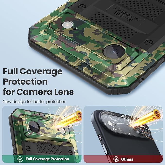 Mitywah Waterproof Case for iPhone Air, Military Grade Rugged Metal Case - Image 6