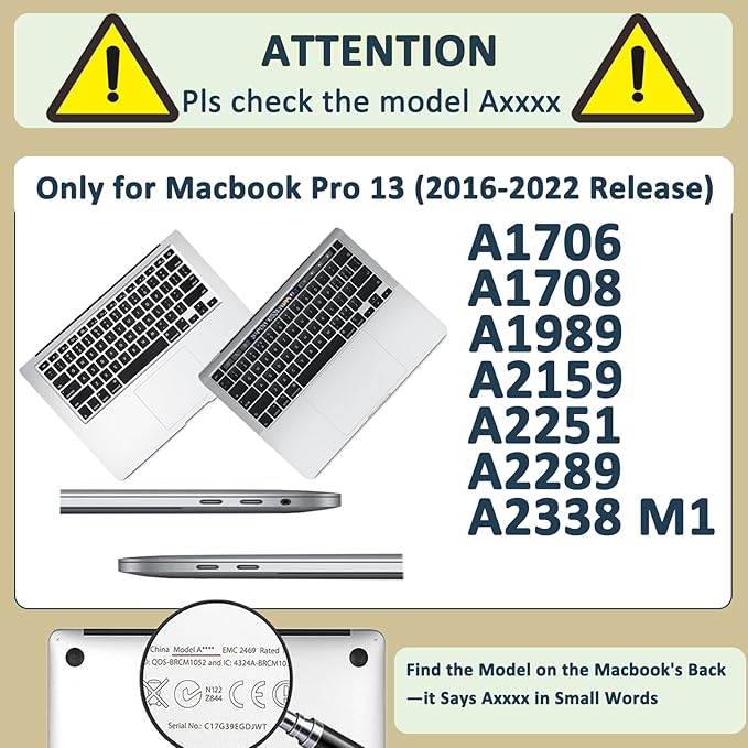 Laptop Case for New MacBook Pro 13 inch M1 M2 2016-2022 Release, Arts Pro 13.3" - Image 2