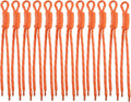 Paracord Keychain Paracord Bag Charm 12pcs Braided Nylon Rope Keychain Cord by Cmidy