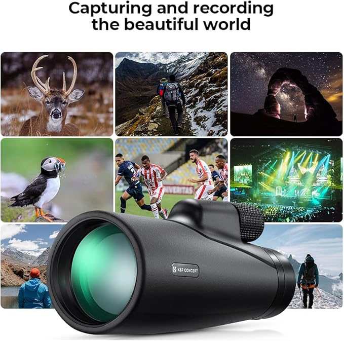 K&F Concept 12X50 HD Monoculars, Monoculars Telescope - Image 7