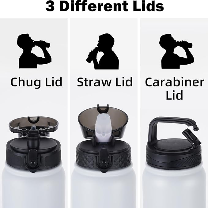 Oldley Insulated Water Bottle 32oz Water Bottles - Image 2