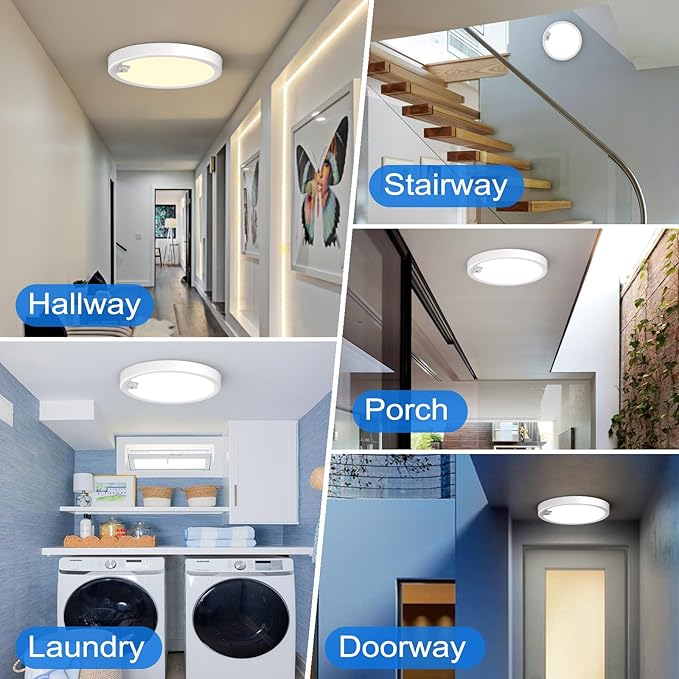 KEPLUG Motion Sensor Light Indoor Wired, 18W/1600LM Flush Mount Lighting Fixture - Image 6