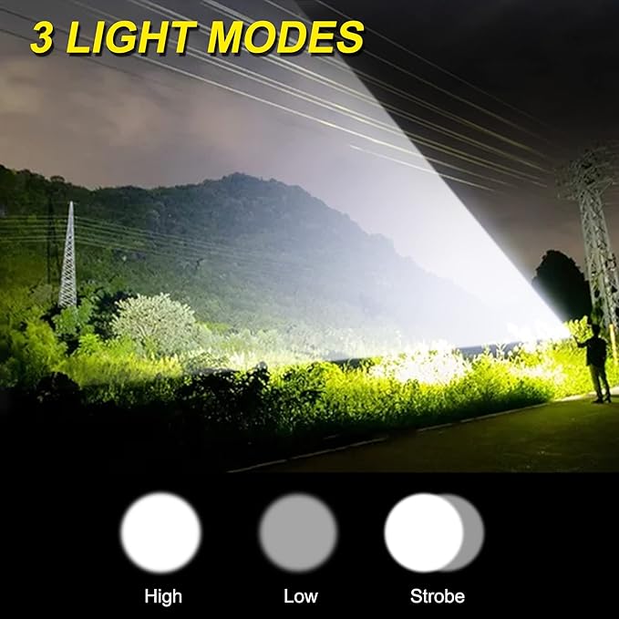 DARKBEAM LED Flashlight Rechargeable USB 2000 High Lumens, Small and Bright - Image 8