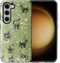 for Samsung Galaxy S23 Case, HL2 Grass Cat Hybrid 2 Layer Hard Shell Silicone by Unknown