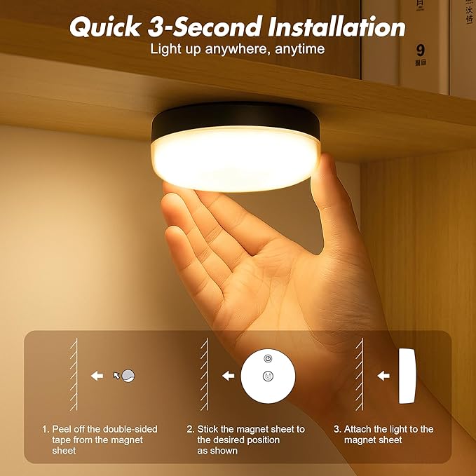 4-Pack Rechargeable Shower Lights - Image 8