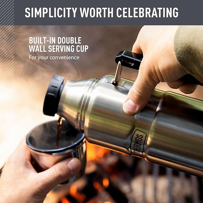 THERMOS Stainless King Vacuum-Insulated Beverage Bottle, 40 Ounce, Matte - Image 3