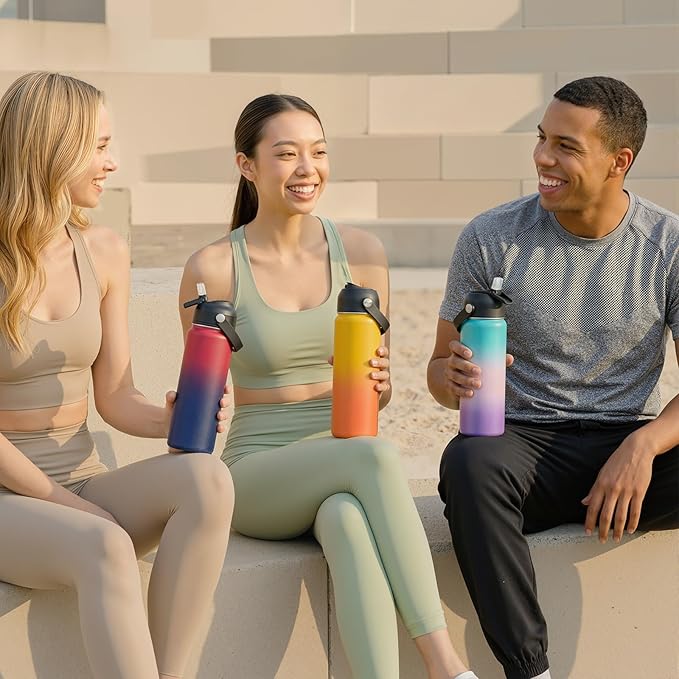 Fijinhom 18oz Insulated Stainless Steel Water Bottle, Wide Mouth Double Wall - Image 9