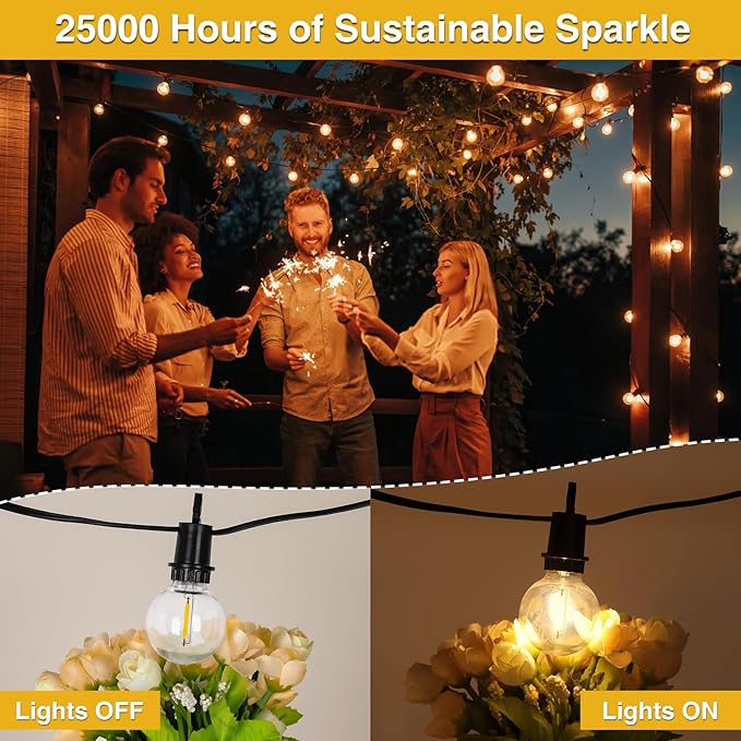 ZJOJO 100FT Solar Lights Outdoor Wateroproof, Solar String Lights - Image 7