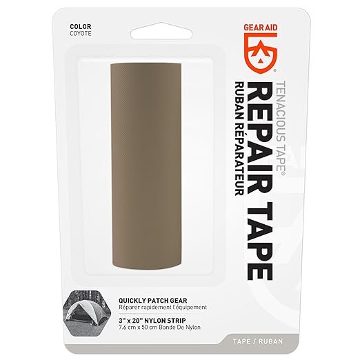 GEAR AID Tenacious Tape 3” x 20” Nylon Fabric Gear Repair Tape, Fix Holes and - Image 2
