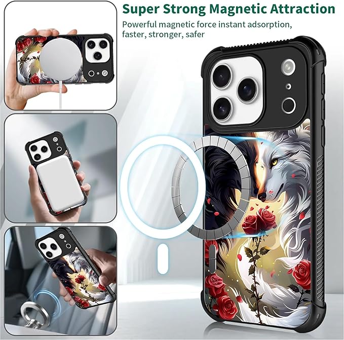 for iPhone 17 Pro Case, for MagSafe Graphic Design for Girl Boy Soft Silicone - Image 2
