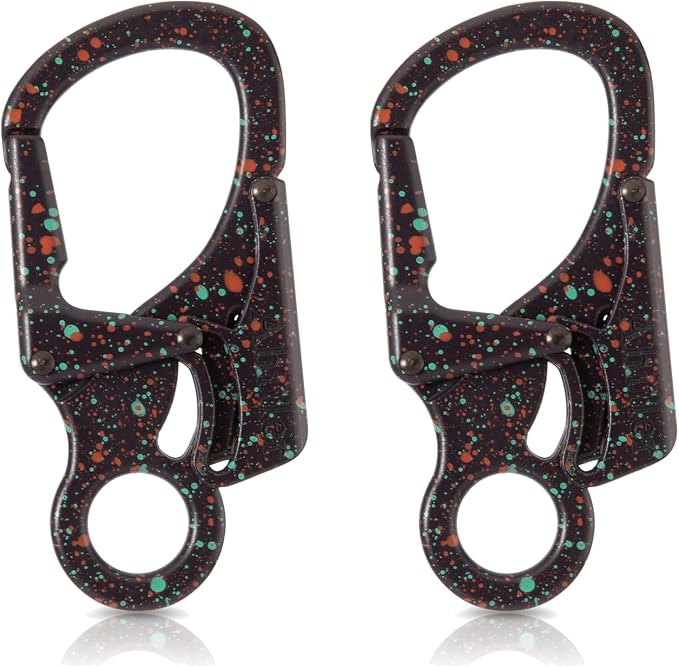 Ahiller Carabiner Clip, Double Anti-Misopening Locking Design, Key Ring Clip by Ahiller