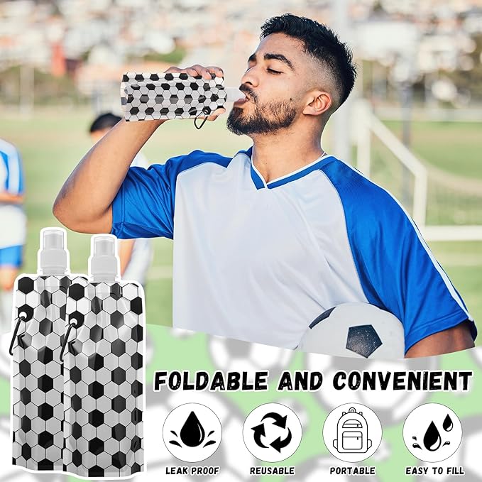 LemonRoad 24 Pack Collapsible Water Bottles Bulk 16 oz Sports Water Bottles - Image 4