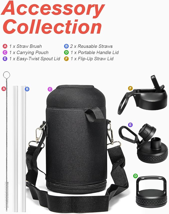 Water Bottle Insulated 64 oz - Image 7