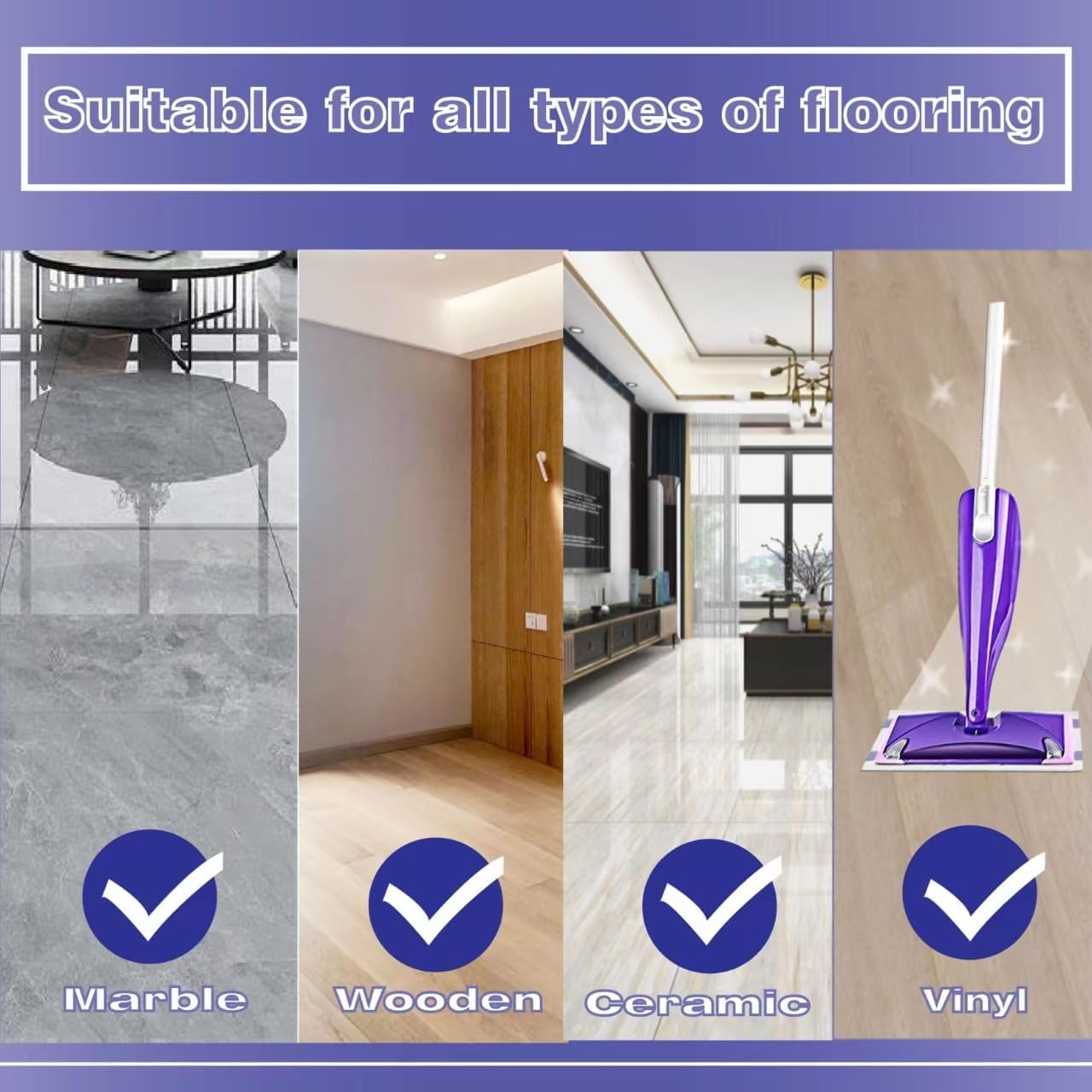 20 Mopping Pad Refill Compatible with Swiffer Wet Jet Mop, Disposable Multi Surface Wetjet Hardwood Floor Cleaner Spray Mop Pads Refills