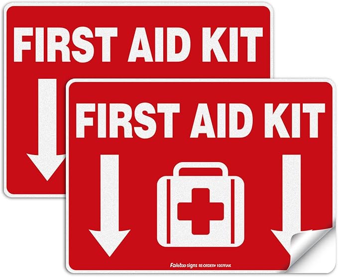 First Aid Kit Sticker, First Aid Kit Sticker Decal by Faittoo
