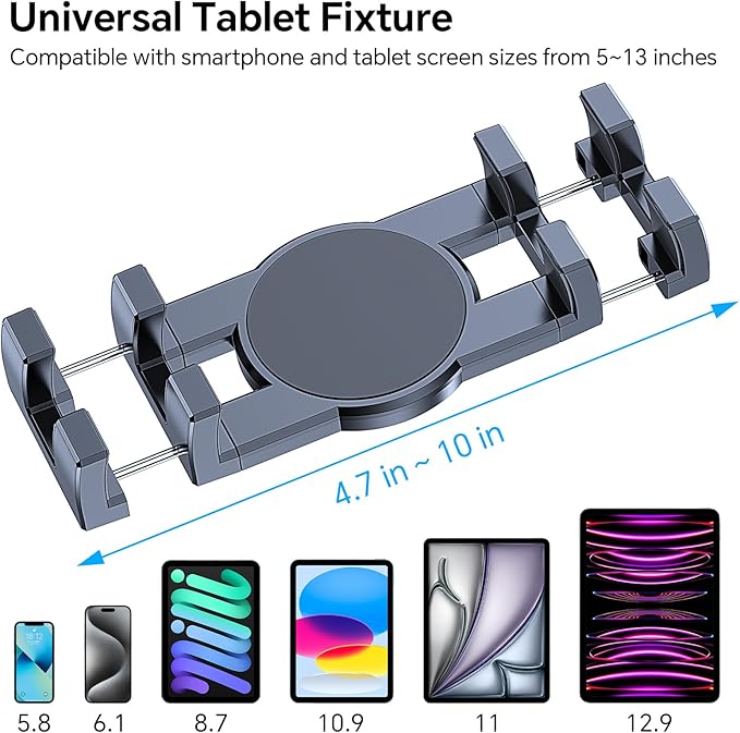 Tablet Holder for Car ipad Holder for Car【Windshield+Dash】Suction Cup ipad - Image 8