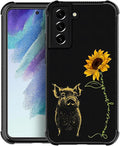 for Samsung Galaxy S21 Plus Case, Pig Sunflower Yellow Sunshine Pattern Graphic by FKBRCL4U
