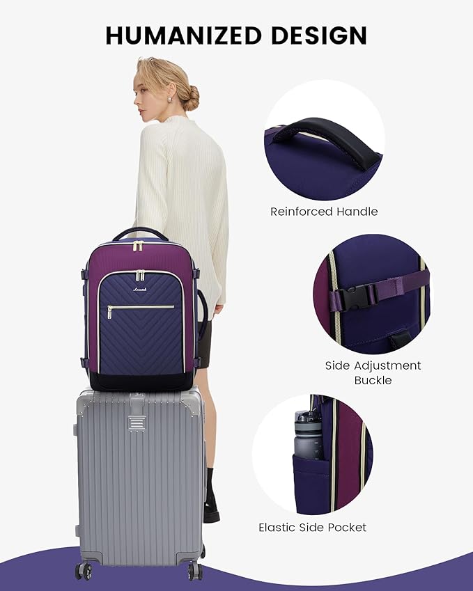 LOVEVOOK Large Travel Backpack for Women, TSA Carry on Backpack for Airplanes - Image 8