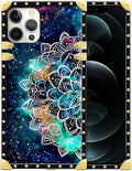 Compatible with iPhone 12 Pro Max Case, Starry Sky Colourful Mandala Luxury by Unknown