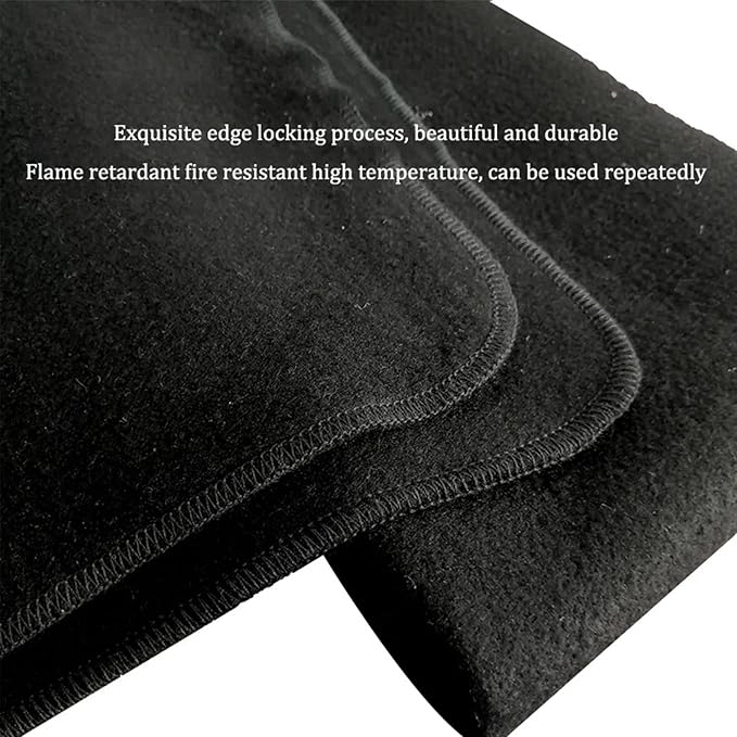 30cm*30cm Welding Blanket Fireproof Mat Anti Fire Pad Heat Insulation Carbon - Image 7