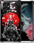 for Samsung Galaxy S22 Ultra Case, Sakura Japanese Samurai Pattern Graphic by FKBRCL4U