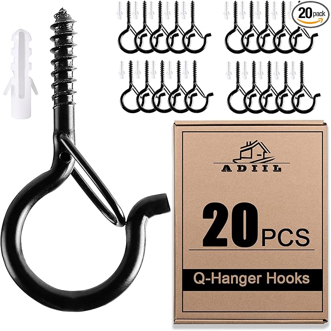 ADIIL 20 PCS Q Hanger Hooks by ADIIL