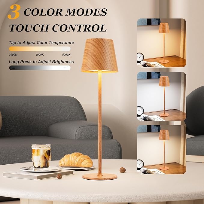 Kakanuo Cordless Table Lamp Rechargeable - Image 2