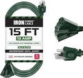 Iron Forge Cable 15ft Green Outdoor Extension Cord by IronForgeCable