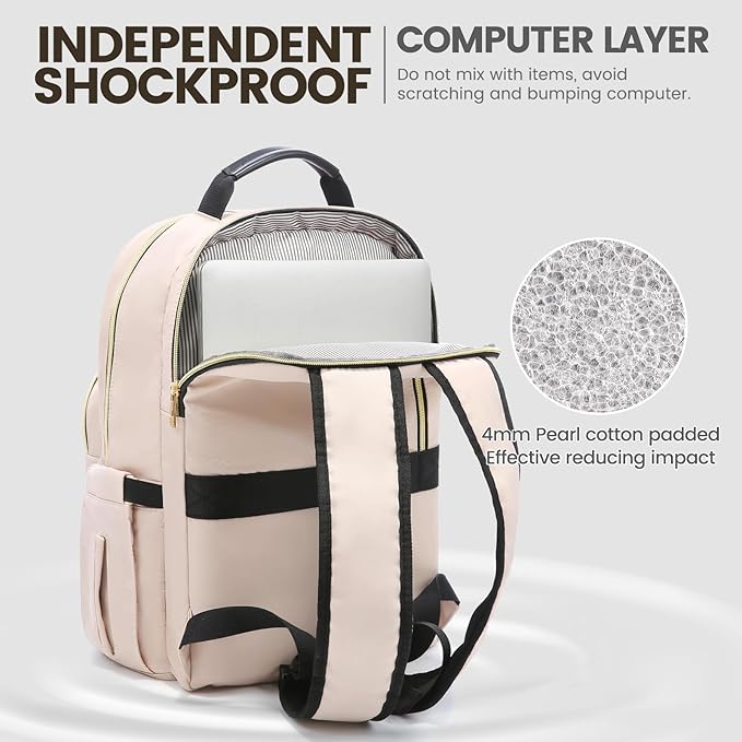 LOVEVOOK Laptop Backpack for Women 15.6 inch, Cute Womens Travel Purse - Image 3