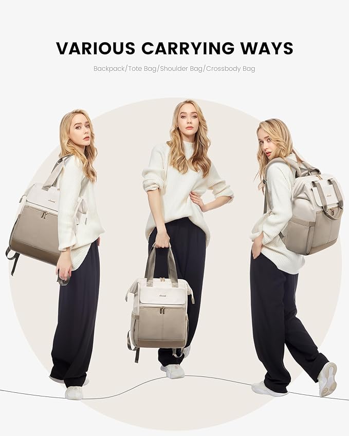 LOVEVOOK Laptop Backpack for Women, 15.6 Inch Work Laptop Bag - Image 6