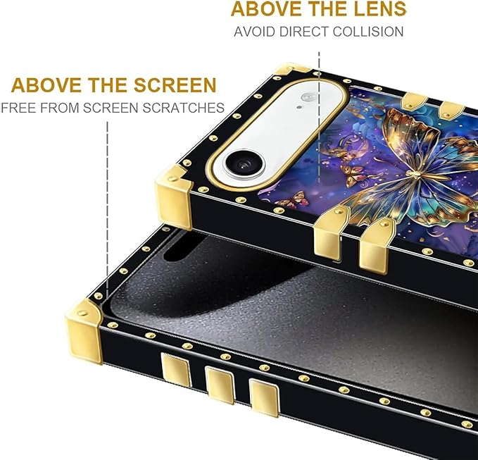 for iPhone 17 Air Case Luxury Golden Decoration - Image 7