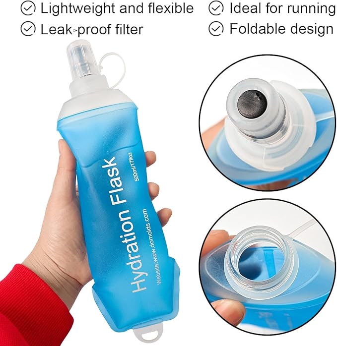 WILDREEDS 150ml Soft Flask, TPU Collapsible Soft Water Bottle - Image 2