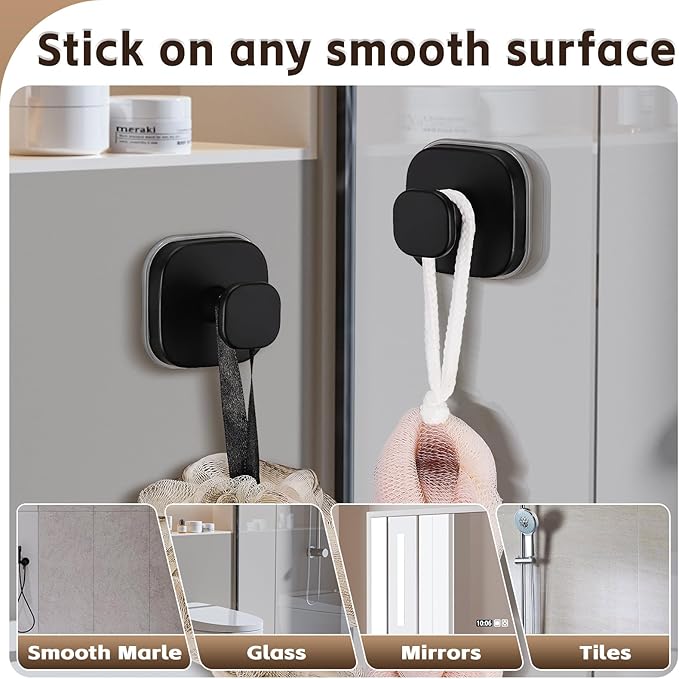 Heavy Duty Reusable Suction Cup Hooks - Image 3