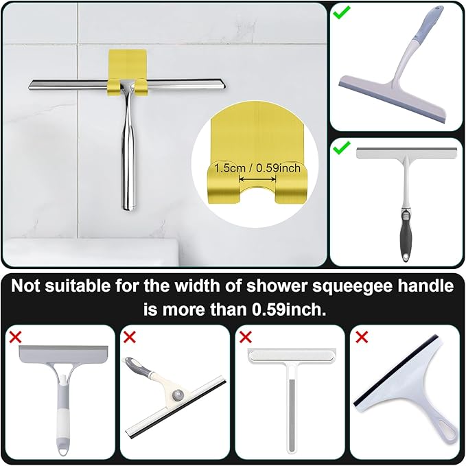 CGBE Razor Holder for Shower, 4 Packs Razor Holder and 4 Packs Shower Hooks - Image 6