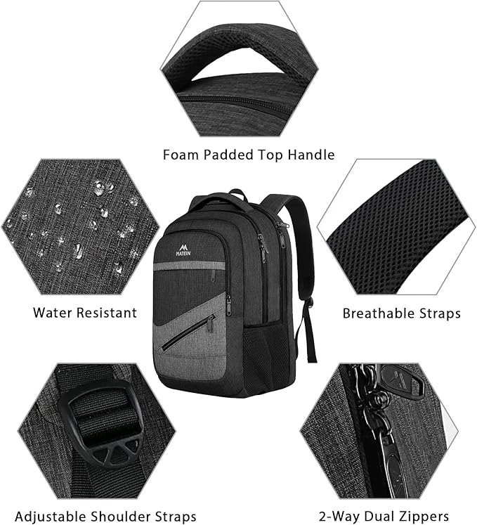 MATEIN Extra Large 50 L Travel Laptop Backpack, Water Resistant Work Computer - Image 7