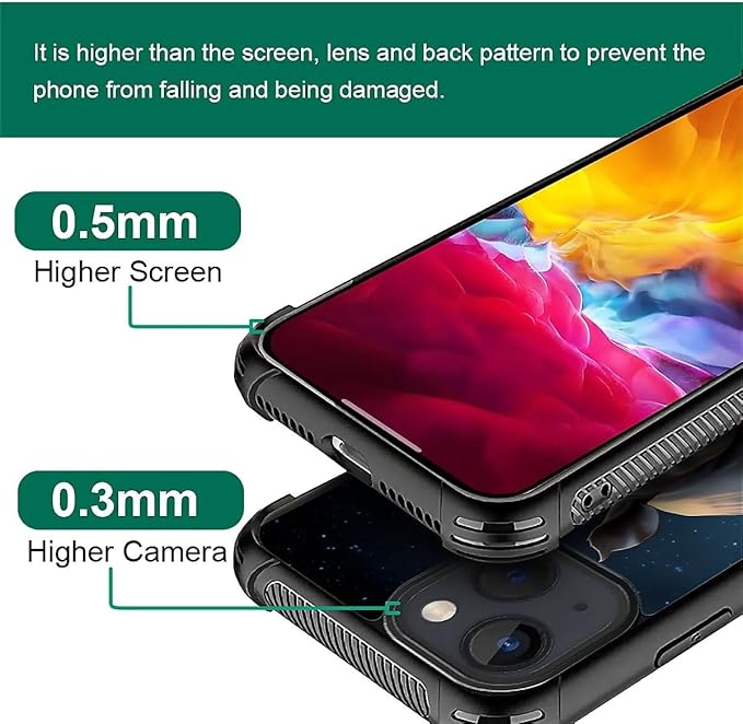 for iPhone 15 Plus Case, Rhino Water Marshes Pattern Made of Soft Silicone Hard - Image 3